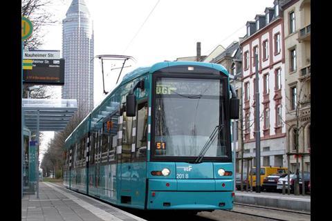 Frankfurt tram.